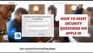 How to Reset/Change Apple ID Security Questions updated #apple #icloud #appleid