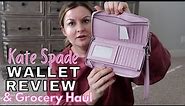 KATE SPADE WALLET REVIEW / THE BEST WALLET THAT FITS YOUR PHONE / HEALTHY FOOD HAUL