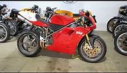 New Ducati 996 SPS FR2 buying NOS classic motorcycles. We do all this to prove the machine is new.
