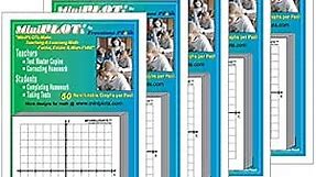 MiniPLOT Graph Paper Pads: 5 Pads of 3x3 inch Adhesive Backed XY axis Coordinate Grid Paper. 50 Sheets per pad. Grid = 12x12 Squares. Use for Homework, Taking Notes, Tests & More