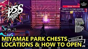 Persona 5 Strikers Miyamae Park Chest Locations - How to Open Chest Protected by Lasers - Shibuya