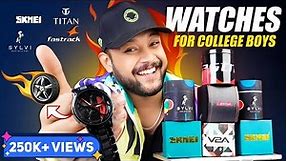 7 Best Budget Watch For College 🔥 Men Watch Haul Review 2024 | Titan, Fastrack, Sylvi | ONE CHANCE