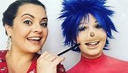 Thing 1 thing 2 The Cat in the Hat Makeup Tutorial