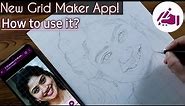 Grid Maker App For Artist | Sai Pallavi Outline Drawing Tutorial