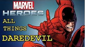 Marvel Heroes: All things Daredevil - All powers, Skills, Ultimate Power, Costumes, build and more!