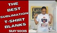 The Best Sublimation T-Shirt Blanks! | Sublimating Silky Socks Blanks WOW!