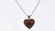 Olivia Paris 1 CT Diamond Cluster Heart Shaped Rose Gold Pendant