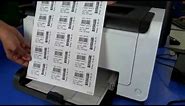 Printing barcode labels by using Laser printer