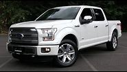2015 Ford F-150 Platinum FX4 Start Up, Test Drive, and In Depth Review