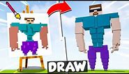 NOOB vs PRO: DRAWING BUILD COMPETITION in Minecraft [Episode 3]