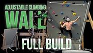 Building an Adjustable Home Climbing Wall During Isolation - 12ft Bouldering Wall - Full Build Video