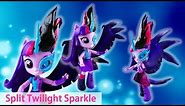 MLP Midnight Sparkle Custom Split Pony Doll Transformed Twilight Sparkle Equestria Girls Minis