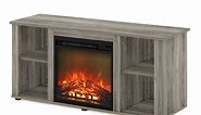 Furinno Jensen Fireplace TV Stand for TVs up to 55"