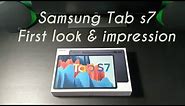 Samsung Tab S7 LTE/4G Mystic Black : First look & impression
