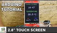 Arduino TFT LCD Touch Screen Tutorial (2.8" ILI9341 Driver) also for ESP32