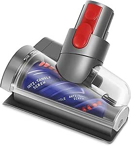 FUNTECK Mini Hair Screw Tool Compatible with Dyson V15 V11 V10 V8 Models, Anti-Tangle Vacuum Attachment Ideal for Picking up Long Hair