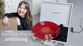 crosley record player unboxing