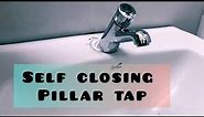 Self closing pillar tap , press-matic pillar cock ,self closing tap, push tap, #plumber #tap #faucet