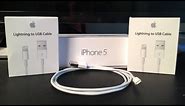 iPhone 5 Lightning Connector to USB Cable Unboxing and Overview