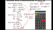 Calculating pH, pOH, [H+], [H3O+], [OH-] of Acids and Bases - Practice