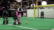 Little Soccer Robots Dribble, Kick, Score