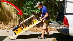AWESOME ROLLING TABLE SAW CART! (DIY How To Build)
