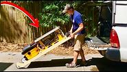 AWESOME ROLLING TABLE SAW CART! (DIY How To Build)
