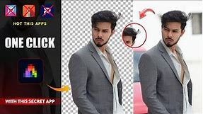 How to Remove Photo Background in Just One Click - Secret App 🔥 || Erase Photo Background in Mobile