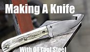 Making A Knife - Skinner With Gut Hook - Knifemaking Start To Finish