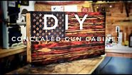 How To Make a Wooden American Flag Concealed Gun Cabinet