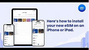 How do I install and activate eSIM on an iPhone or iPad? (aloSIM eSIM tutorial)