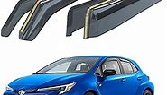Goodyear Shatterproof in-Channel Window Deflectors for Toyota Corolla 2020-2024 Hatchback, Rain Guards, Window Visors for Cars, Vent Deflector, Car Accessories, 4 pcs - GY007748