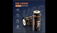 EBL CR123A rechargeable batteries