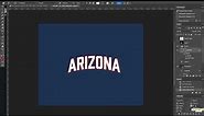 Arizona Wildcats Basketball Jersey Font Treatment