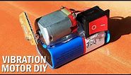 DIY Vibration motor - How to make simple vibration robot