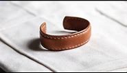 Make an EXPENSIVE Leather Bracelet from Scraps
