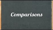 Comparisons (comparative and superlative) - English grammar tutorial video lesson