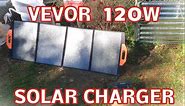 VEVOR Portable Monocrystalline ETFE 4 Panel Solar Charger