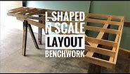 L Shaped N Scale Layout Benchwork