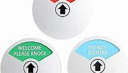 Office Door Signs, Out of Office Sign, Welcome Please Knock Sign, Do Not Disturb Sign, Office Privacy Sign That Lets Others Know Whether You're Available Or Not (4inch,Silver)