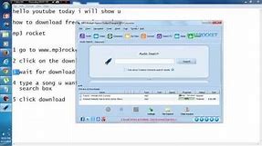 how to download free music using mp3 rocket