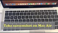 How to take screenshot on MacBook Air laptop