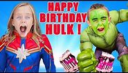 Superhero Birthday Party Surprise! Jokes on Hulk! Kids Fun TV