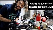 How to fix ANY old camcorder battery! (I use a JVC GR-C7U camcorder)