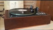 Garrard Lab 80 turntable plays LP vinyl record song Bellavia using a Shure Super Track cartridge