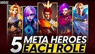 TOP 5 META HEROES FROM EVERY ROLE TO BAN OR PICK IN SEASON 30