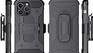 COCOMII Belt Clip Case Compatible with iPhone 12 Pro Max - Luxury, Swivel Holster, Inward & Outward Facing, Kickstand, Military Grade, Heavy Duty, Shockproof (Black)