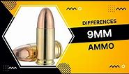 Difference in 9mm ammo Luger, Parabellum, NATO, +p and +p+