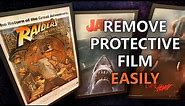 Quick Tip: How to EASILY remove the protective film from clear plastic!