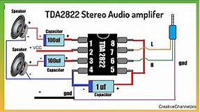 Stereo Audio amplifier Using Tda2822